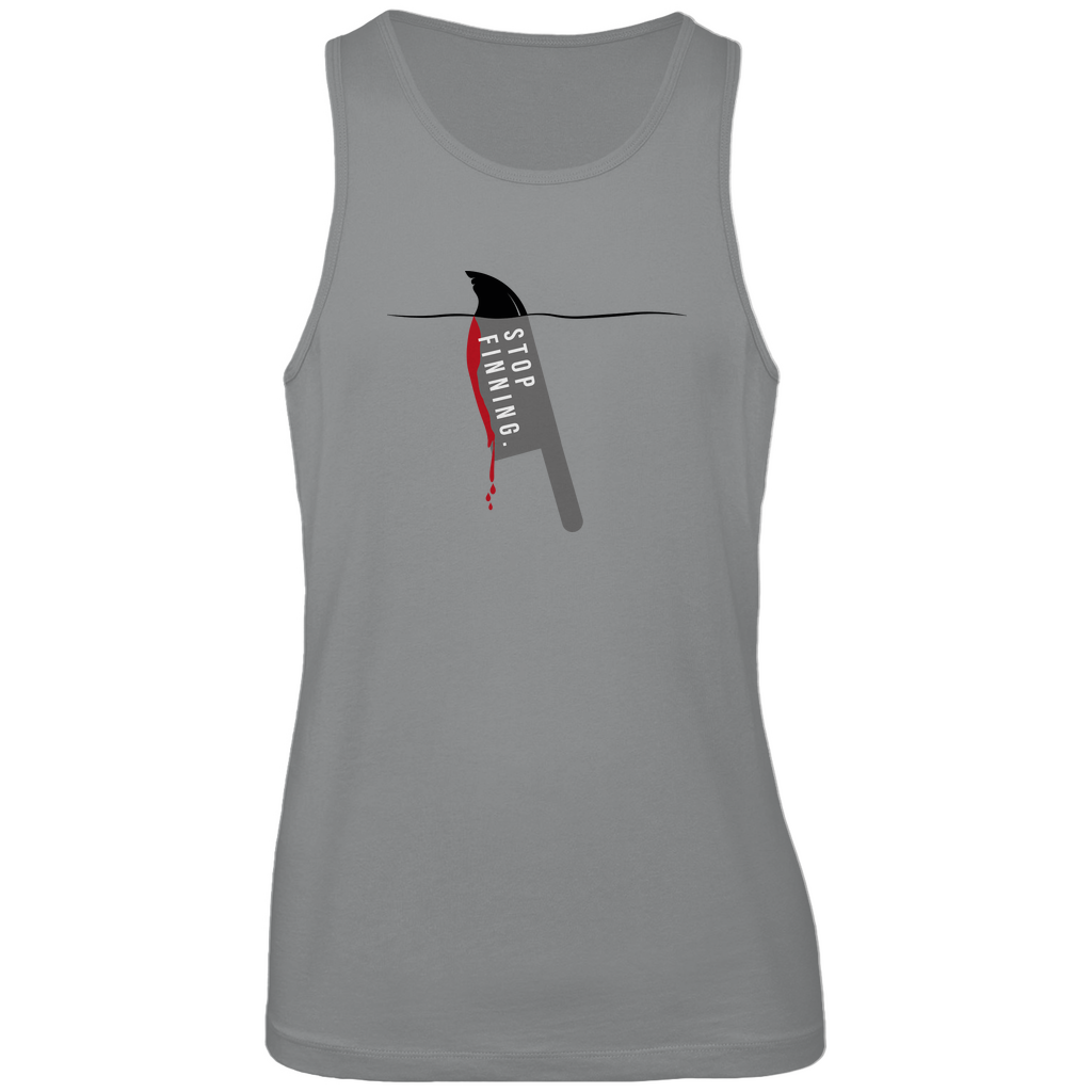 Herren Premium Tank Top "Stop Finning"